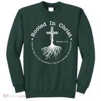 Rooted In Christ Christianity Quote Sweatshirt thumb 0