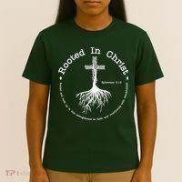 Rooted In Christ Christianity Quote T-Shirt thumb 4