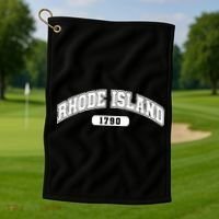 Rhode Island Collegiate Style 1790 Golf Towel thumb 1