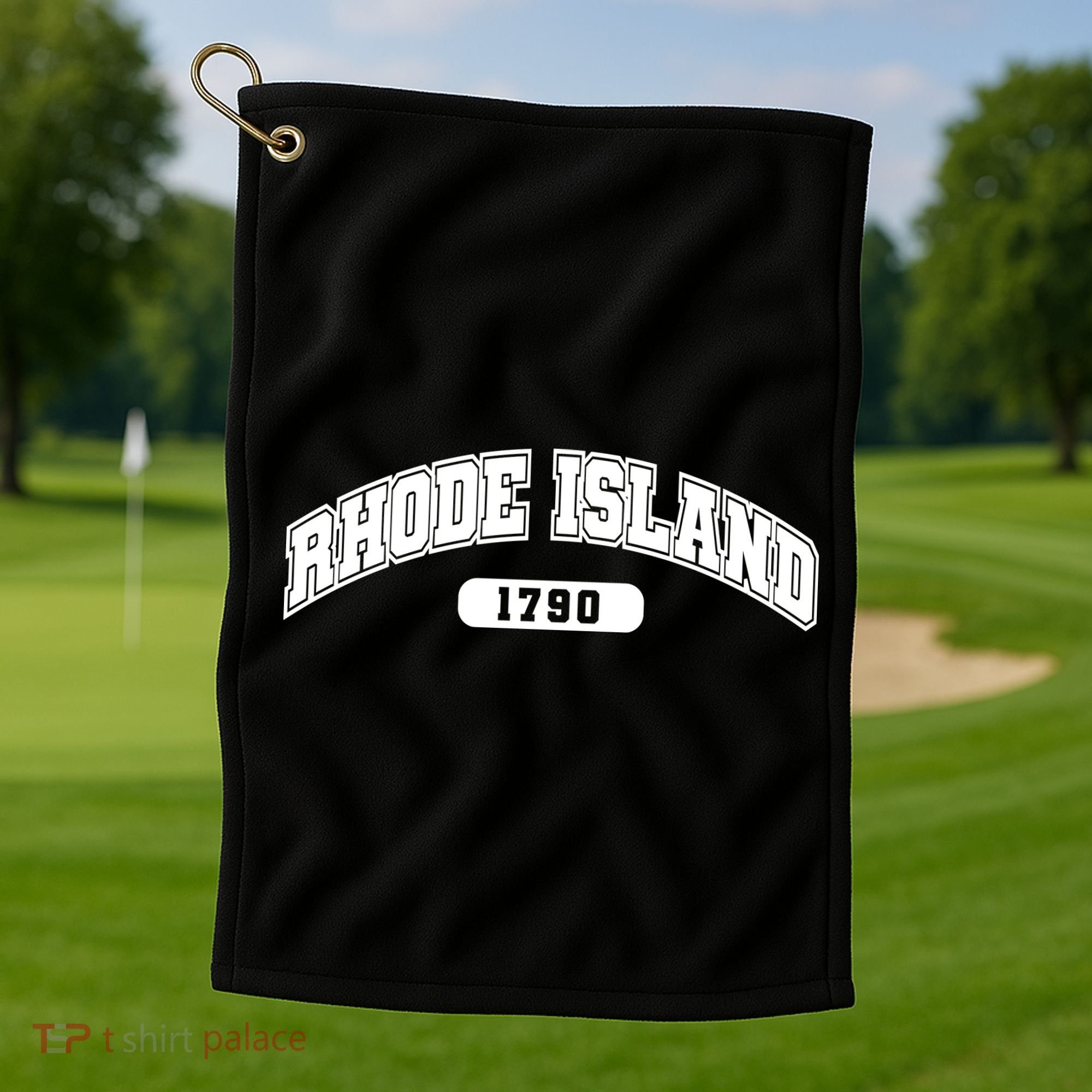 Rhode Island Collegiate Style 1790 Golf Towel