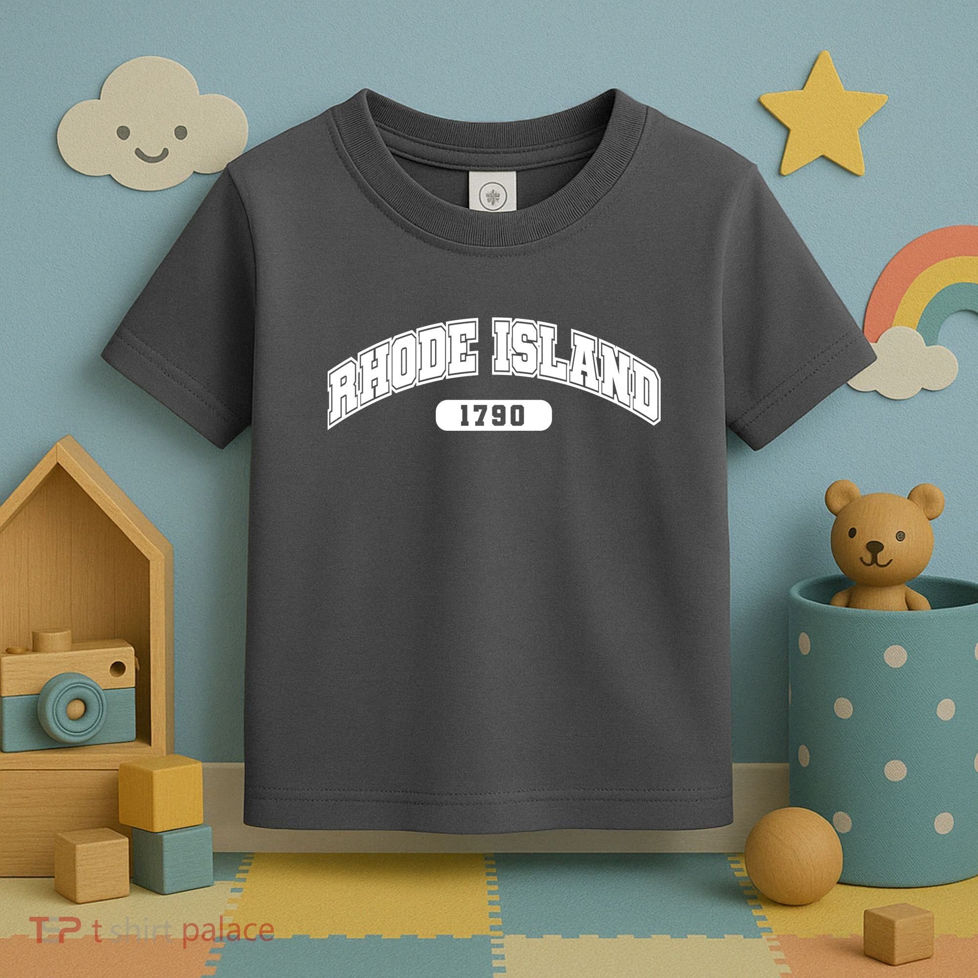 Rhode Island Collegiate Style 1790 Toddler T-Shirt