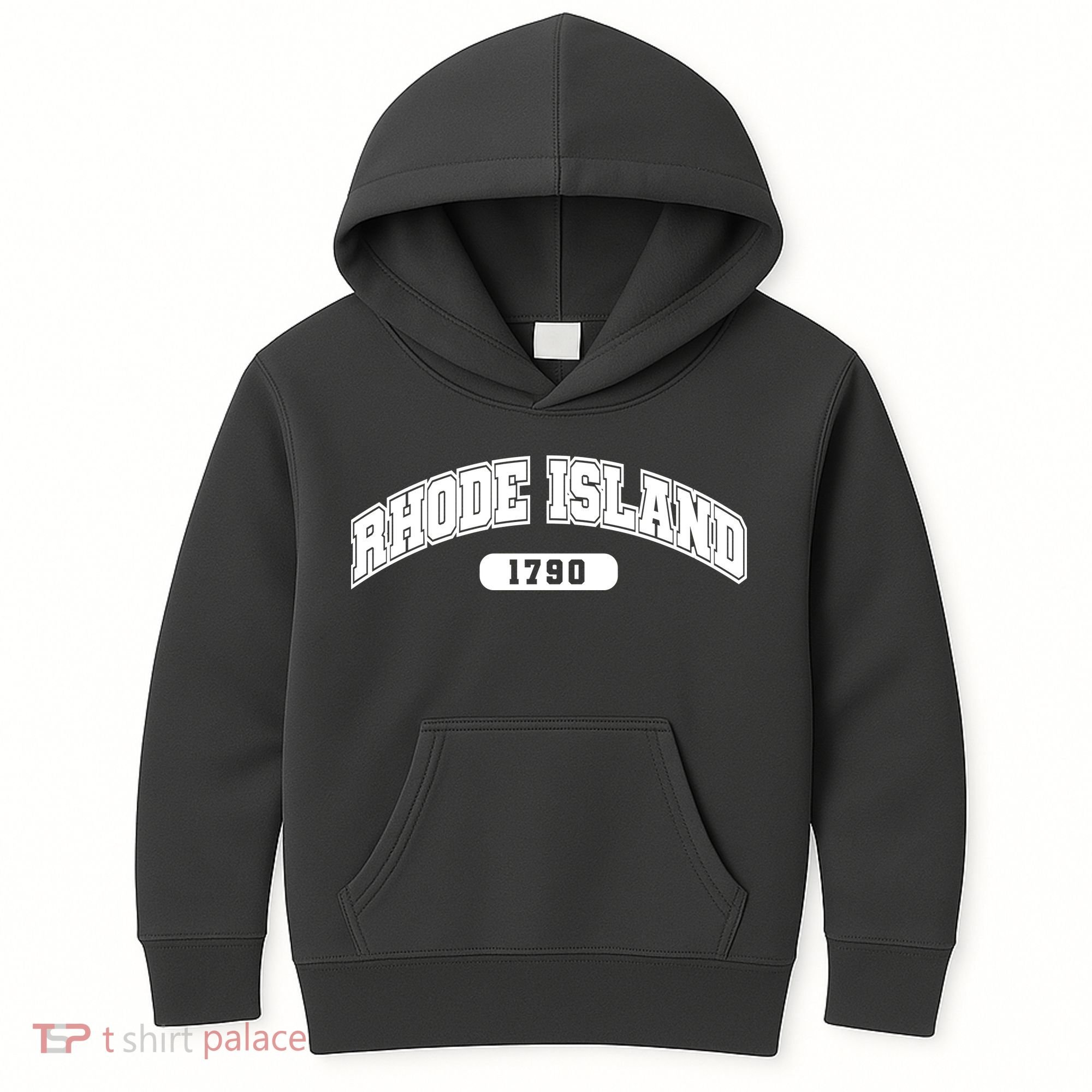 Rhode Island Collegiate Style 1790 Kids Hoodie
