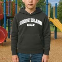 Rhode Island Collegiate Style 1790 Kids Hoodie thumb 2