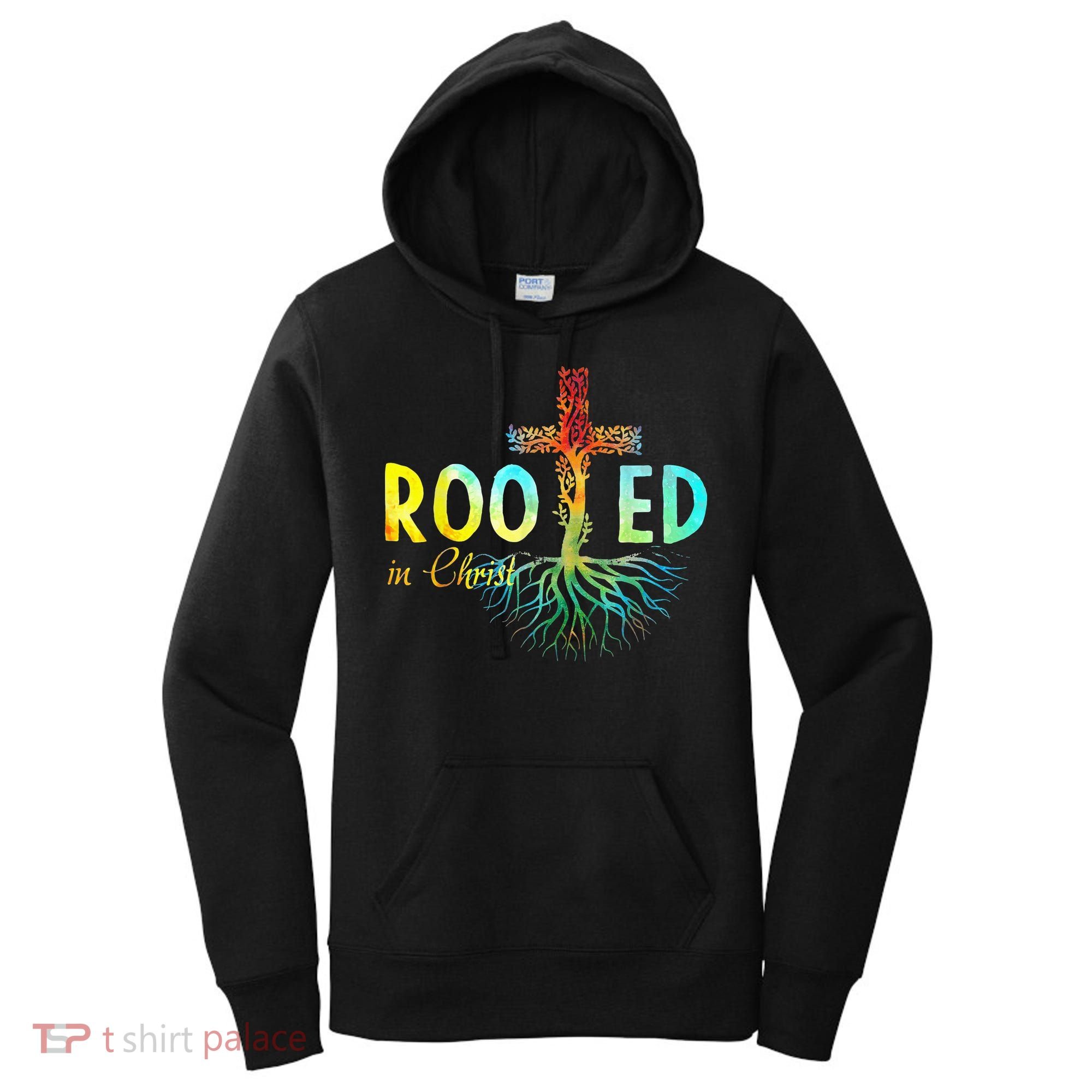 Rooted In Christ Faith Christian Jesus Lovers Women's Hoodie