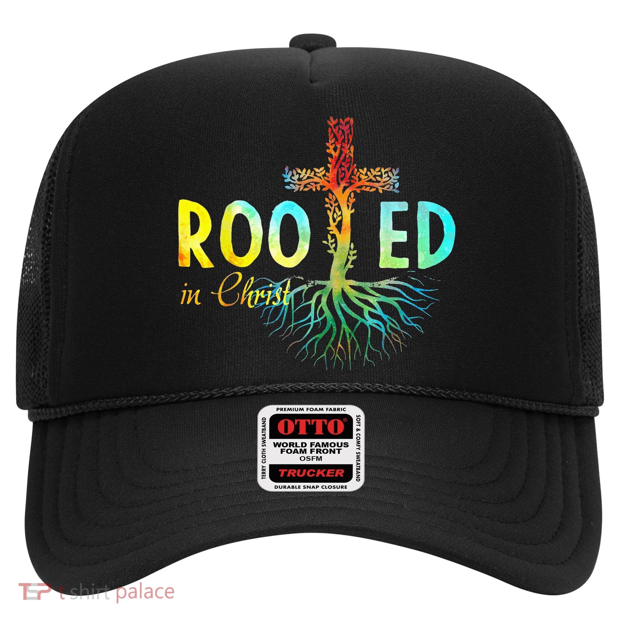 Rooted In Christ Faith Christian Jesus Lovers Hat