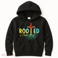 Rooted In Christ Faith Christian Jesus Lovers Kids Hoodie thumb 0