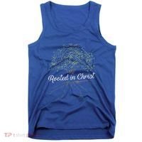 Rooted In Christ Christian Jesus Tank Top thumb 0