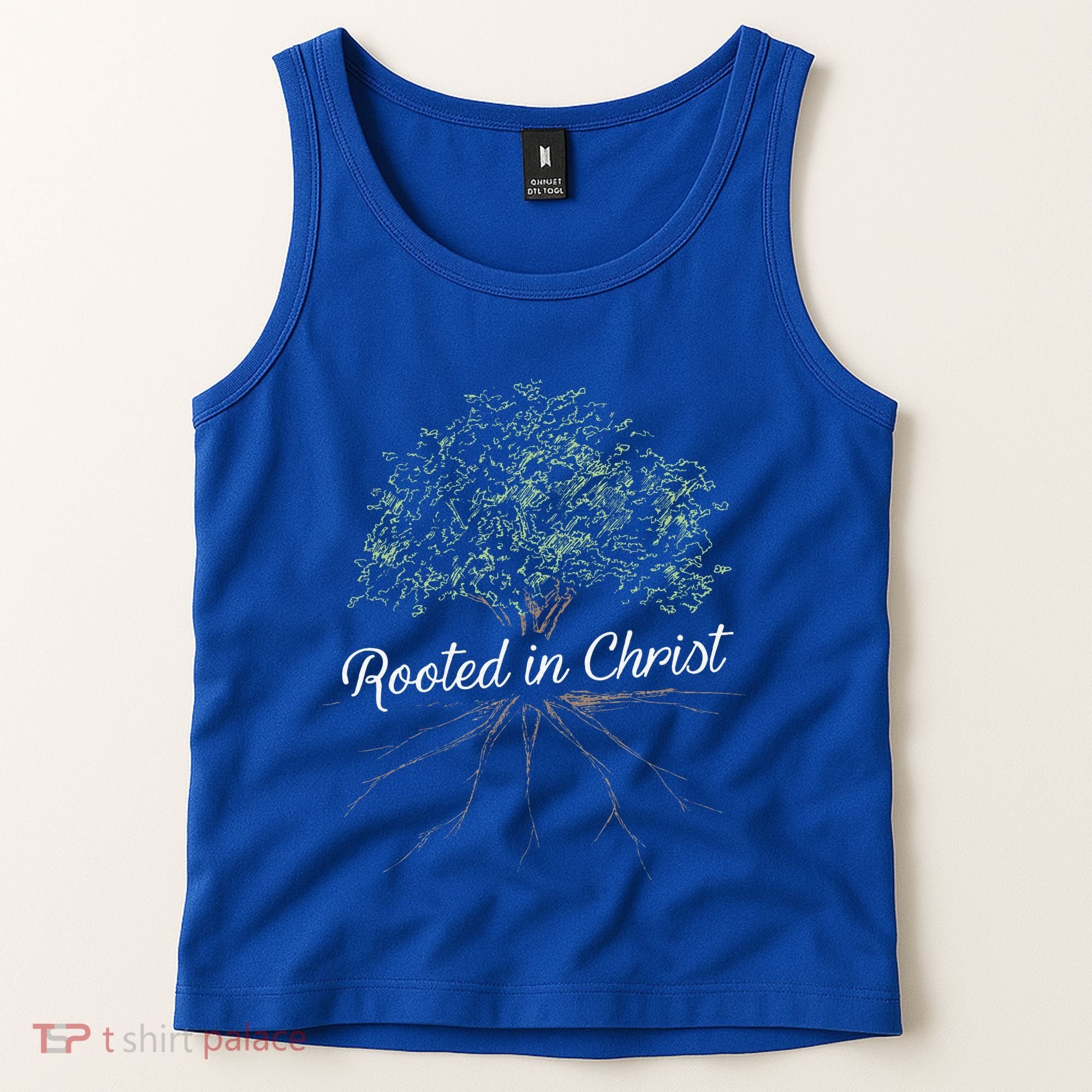 Rooted In Christ Christian Jesus Tank Top