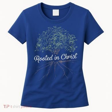 Rooted In Christ Christian Jesus Women's T-Shirt