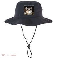 Rage Is Consuming Me Silly Staring Cat Meme Bucket Hat thumb 0