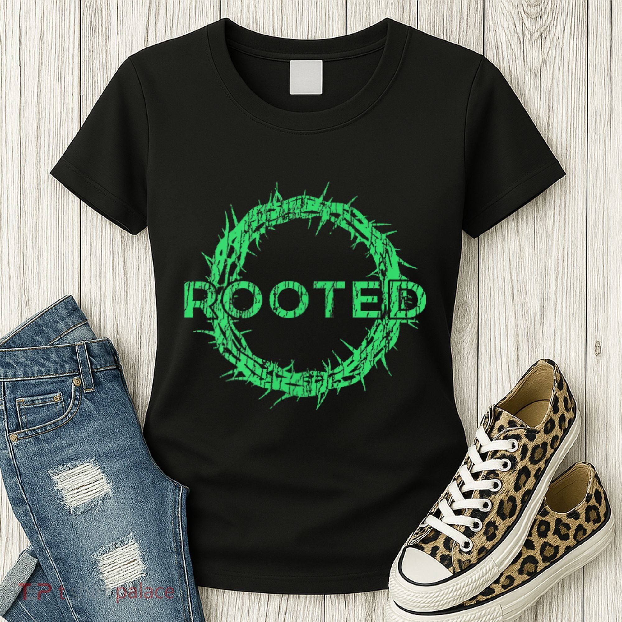 Rooted In Christ Having Your Roots Firmly In God Women's T-Shirt