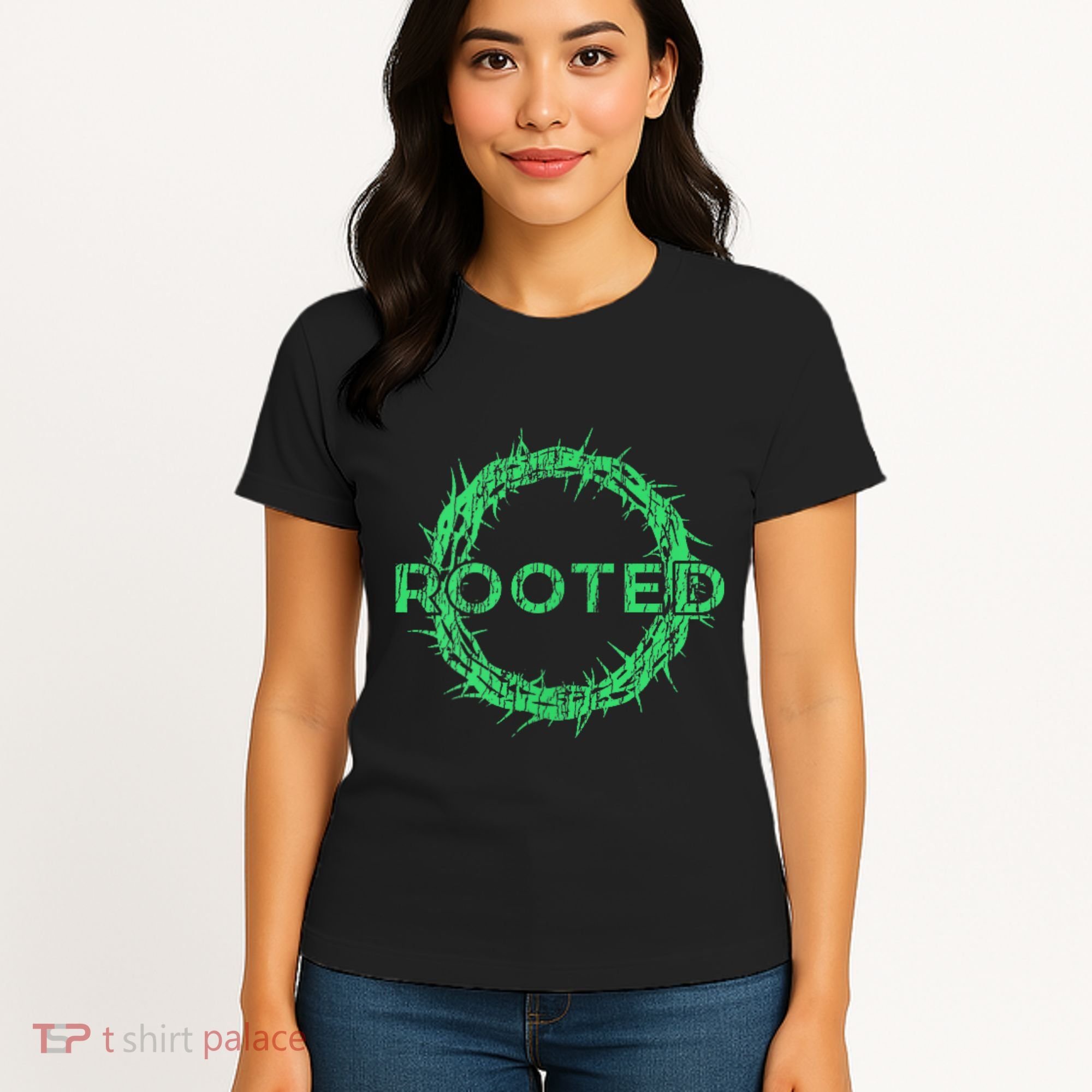 Rooted In Christ Having Your Roots Firmly In God Women's T-Shirt