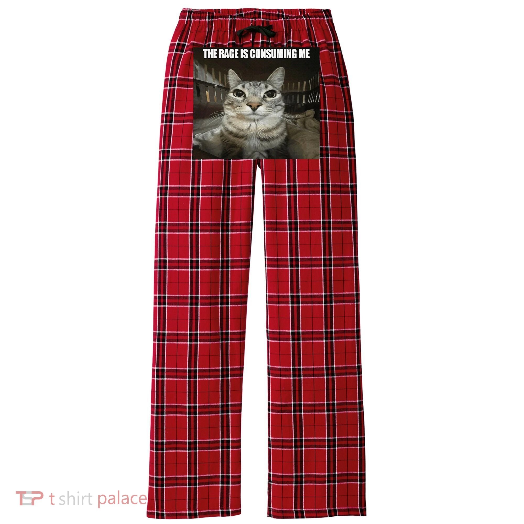 Rage Is Consuming Me Women's Flannel Plaid Pajama Pants