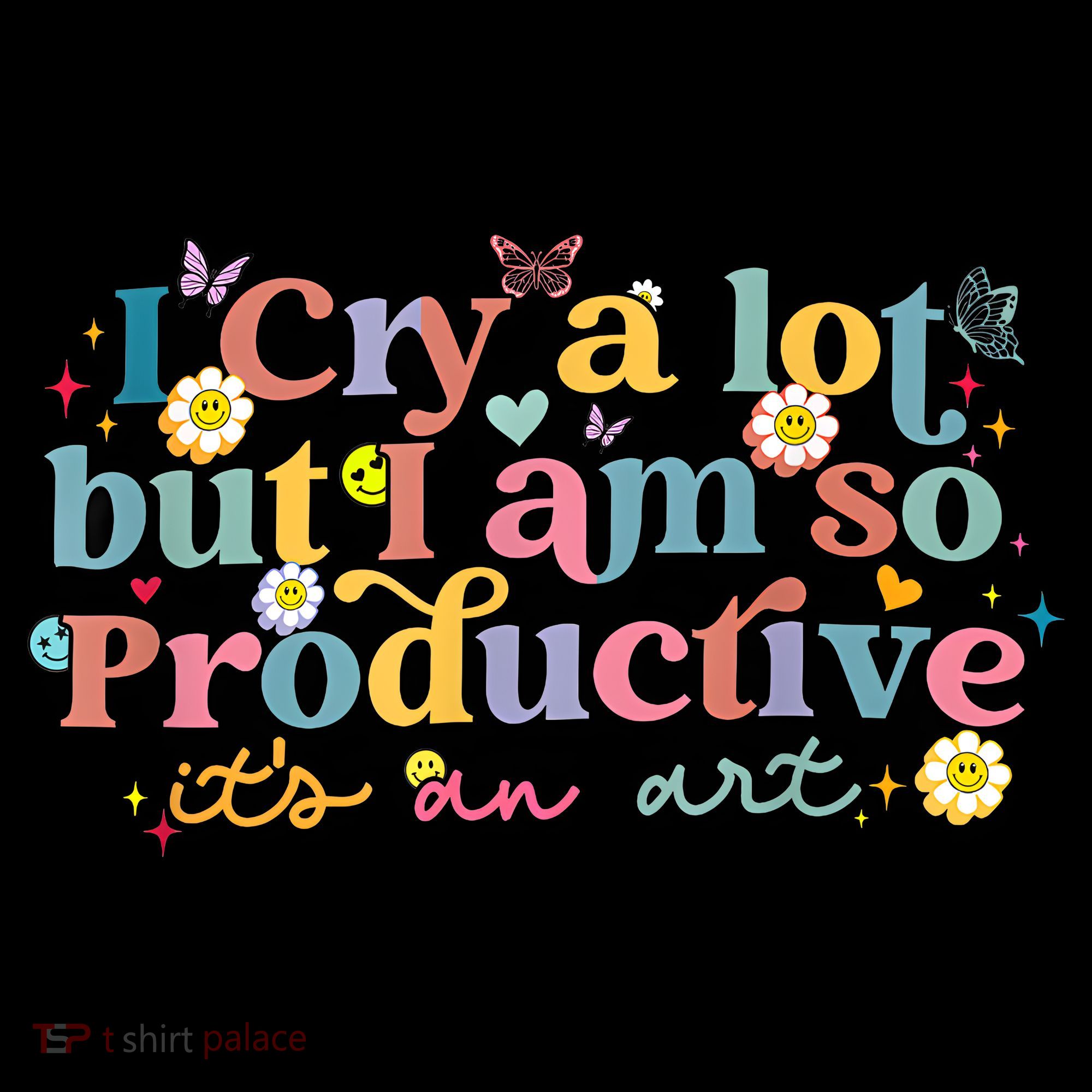 Retro I Cry A Lot But I Am So Productive Funny Trending Meme Coffee Mug
