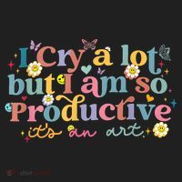 Retro I Cry A Lot But I Am So Productive Funny Trending Meme Beanie thumb 2
