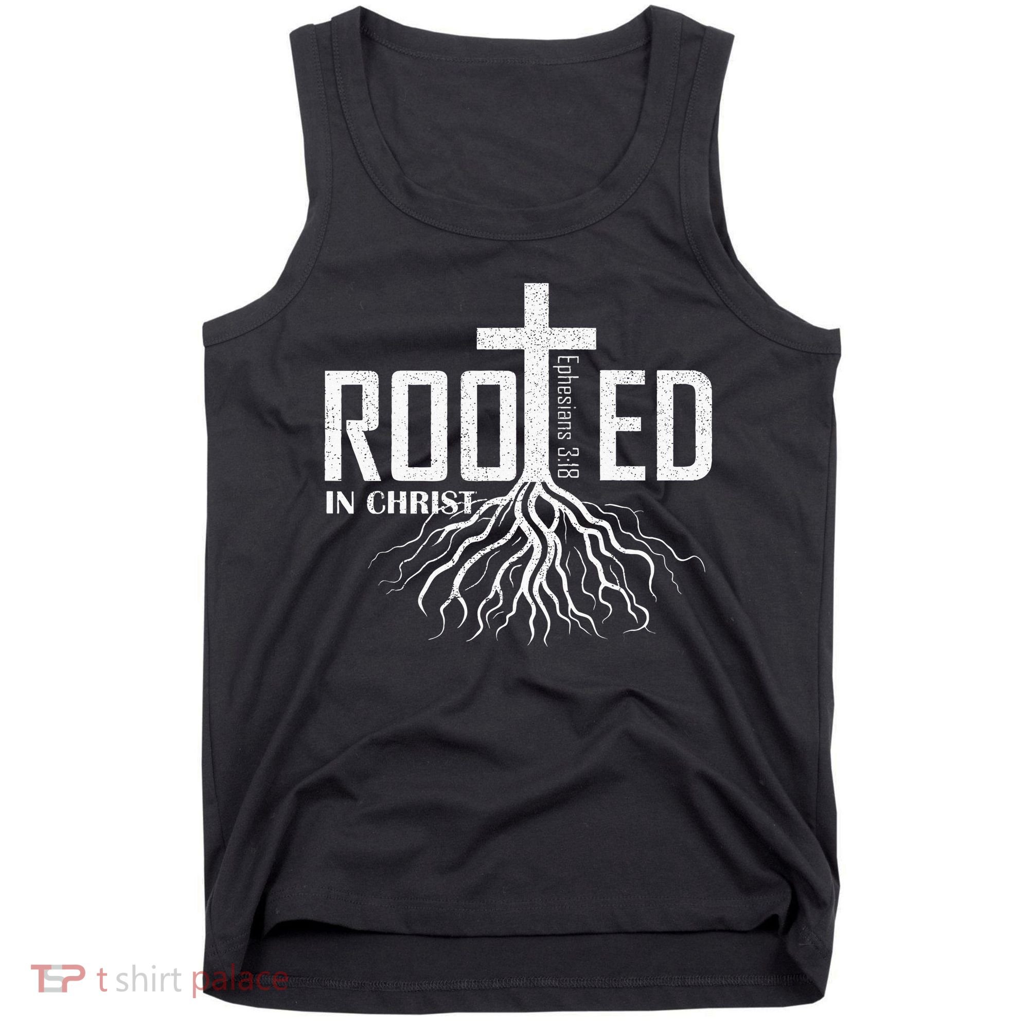Rooted In Christ Christian Religious Christian Tank Top