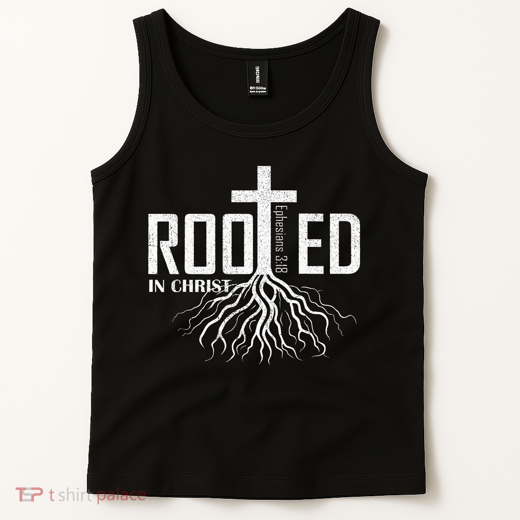 Rooted In Christ Christian Religious Christian Tank Top