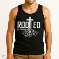 Rooted In Christ Christian Religious Christian Tank Top thumb 3