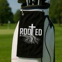 Rooted In Christ Christian Religious Christian Golf Towel thumb 2