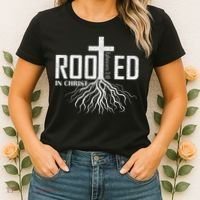 Rooted In Christ Christian Religious Christian Women's T-Shirt thumb 2