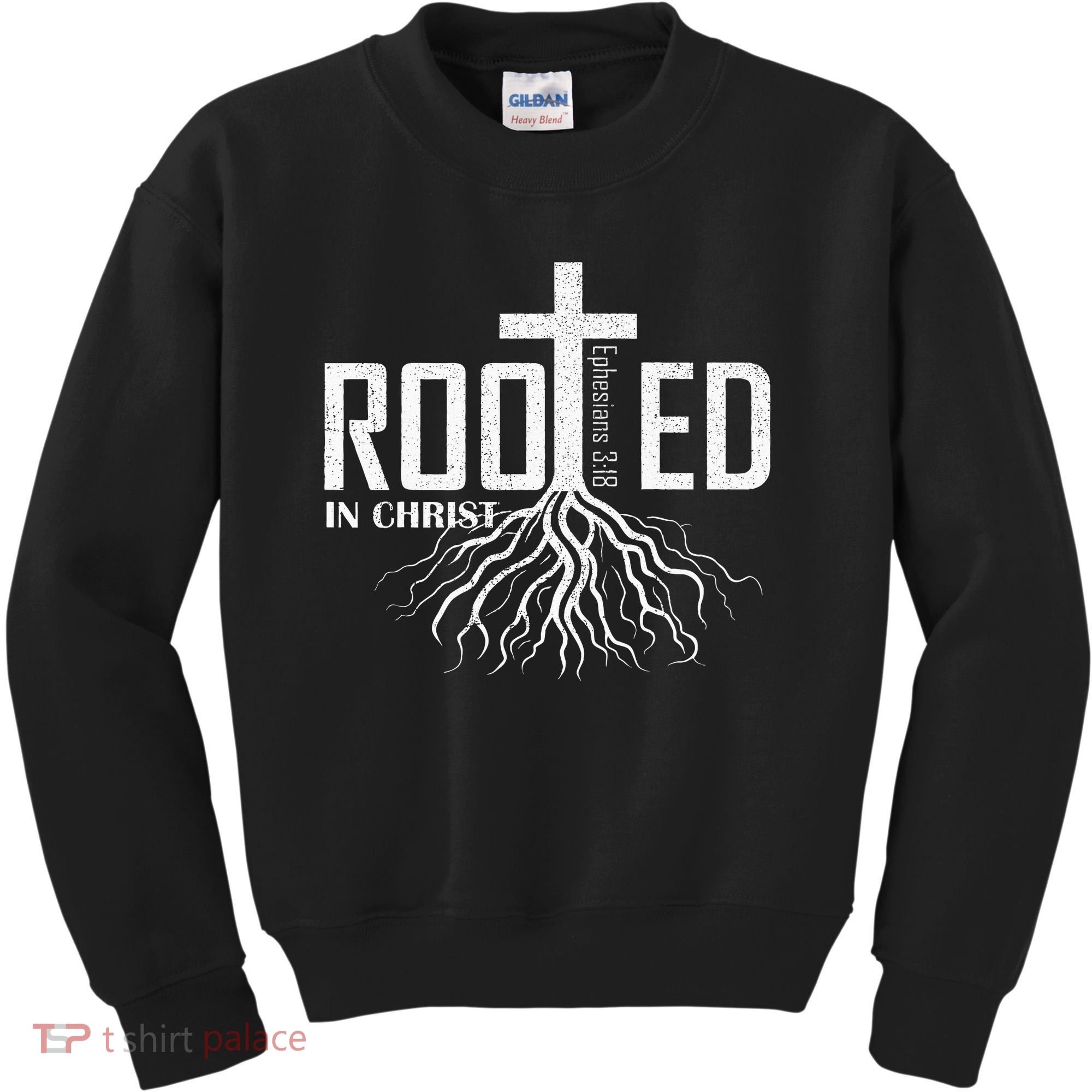 Rooted In Christ Christian Religious Christian Kids Sweatshirt