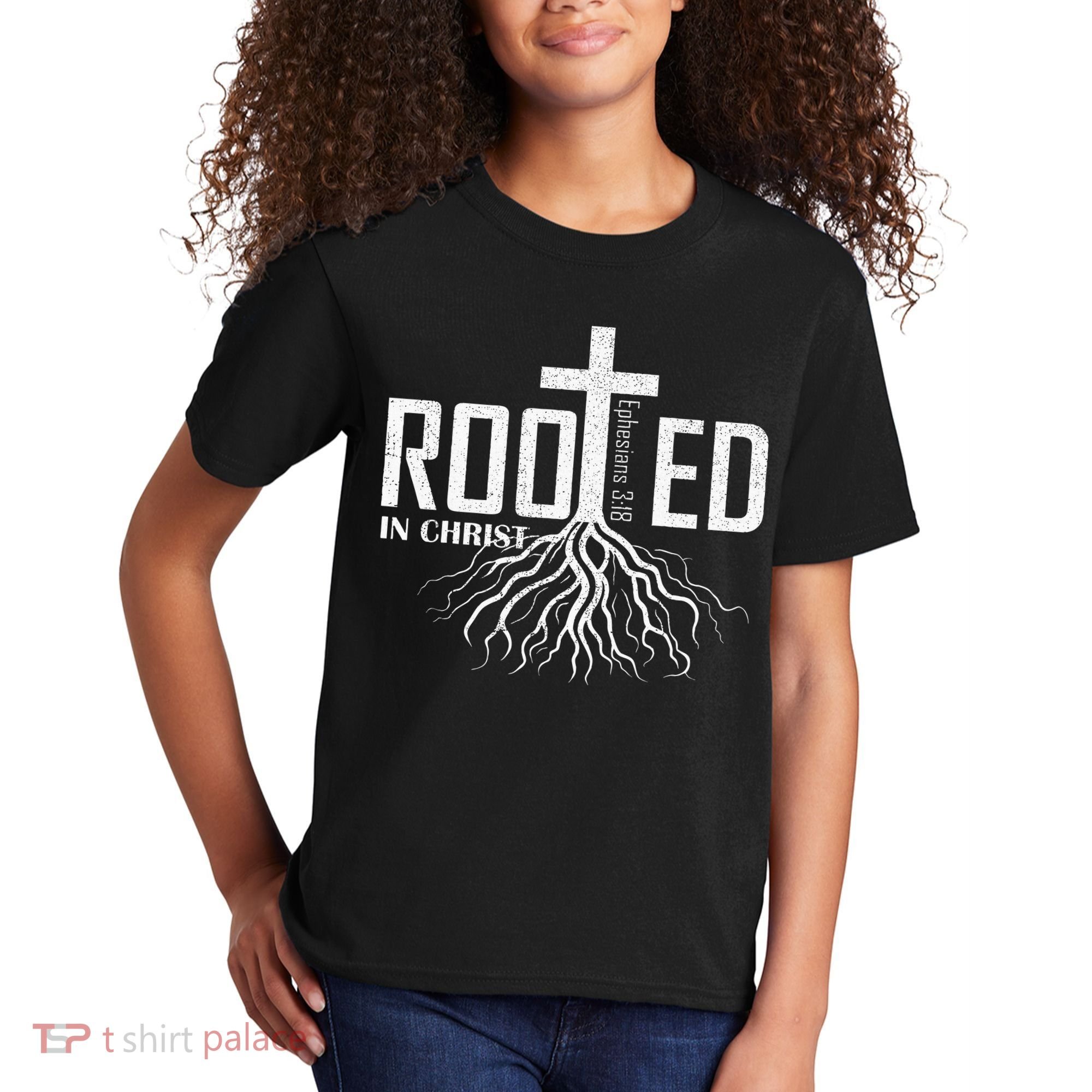 Rooted In Christ Christian Religious Christian Kids T-Shirt