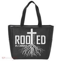 Rooted In Christ Christian Religious Christian Tote Bag thumb 0
