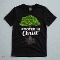 Rooted In Christ Theology Jesus Christ Christian Faith T-Shirt thumb 5
