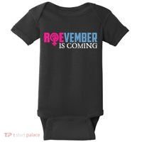 Roevember Is Coming November Vote Roe Supreme Court Meme Baby Bodysuit thumb 0