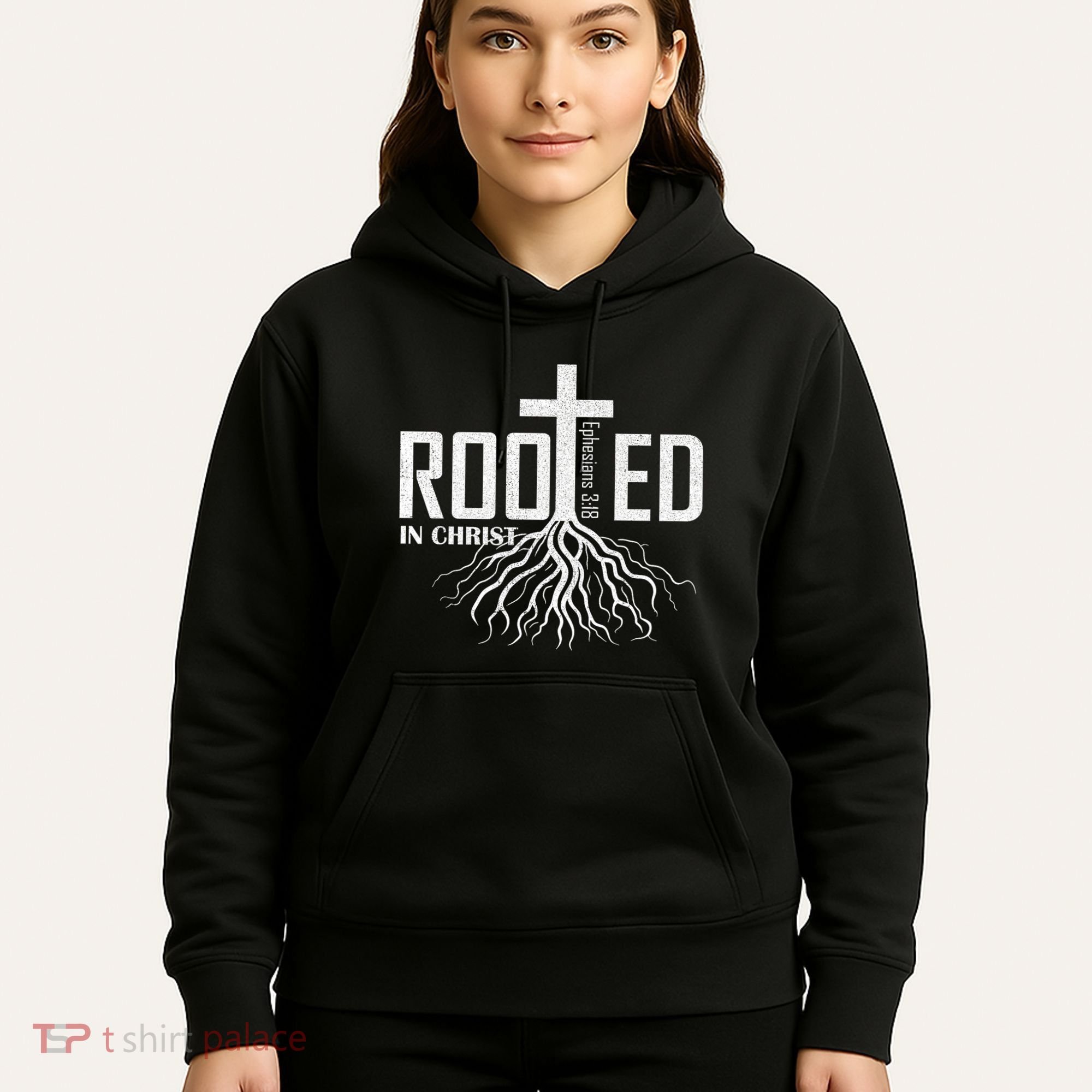 Rooted In Christ Christian Religious Christian Hoodie