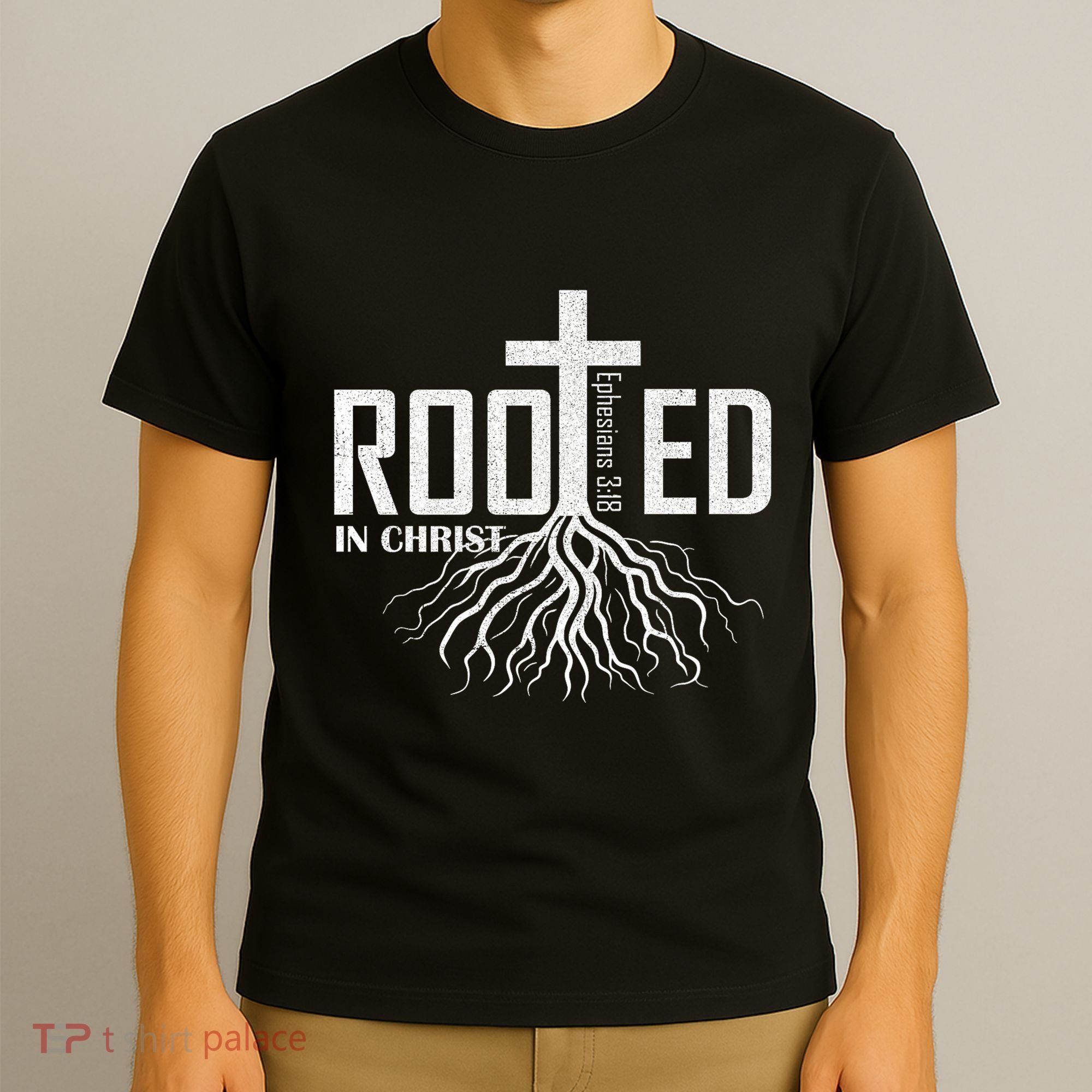 Rooted In Christ Christian Religious Christian T-Shirt