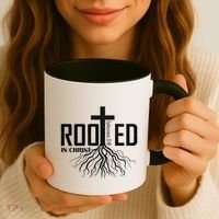 Rooted In Christ Christian Religious Christian Coffee Mug thumb 3