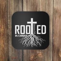 Rooted In Christ Christian Religious Christian Coaster thumb 0