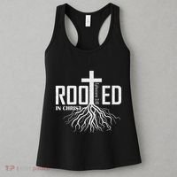 Rooted In Christ Christian Religious Christian Women's Tank Top thumb 3