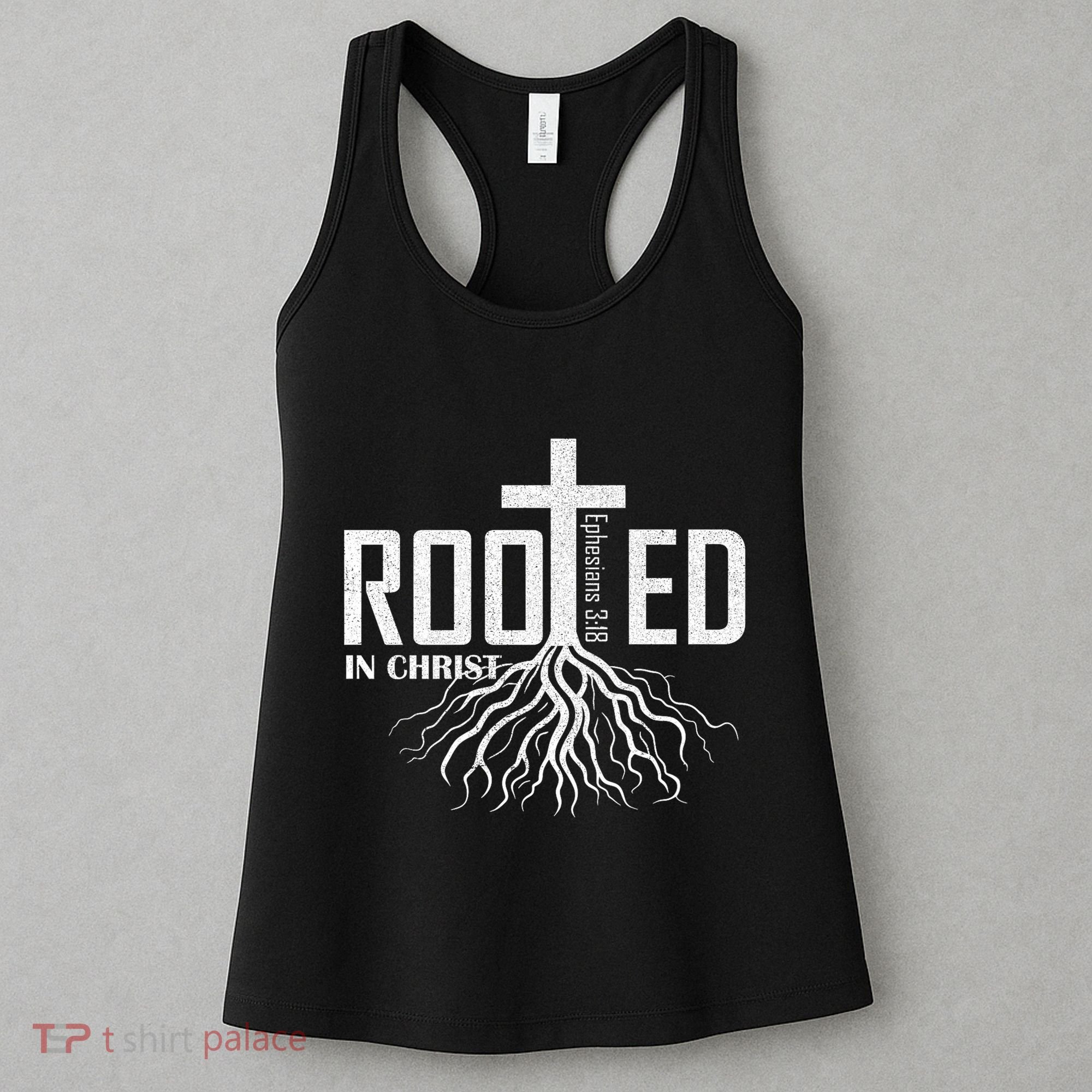 Rooted In Christ Christian Religious Christian Women's Tank Top