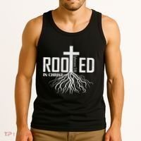 Rooted In Christ Christian Religious Christian Tank Top thumb 3