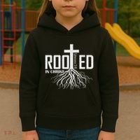 Rooted In Christ Christian Religious Christian Kids Hoodie thumb 3