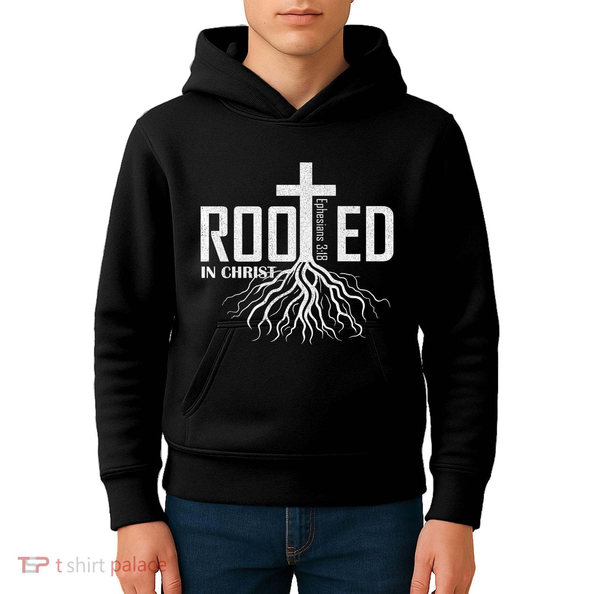 Rooted In Christ Christian Religious Christian Kids Hoodie