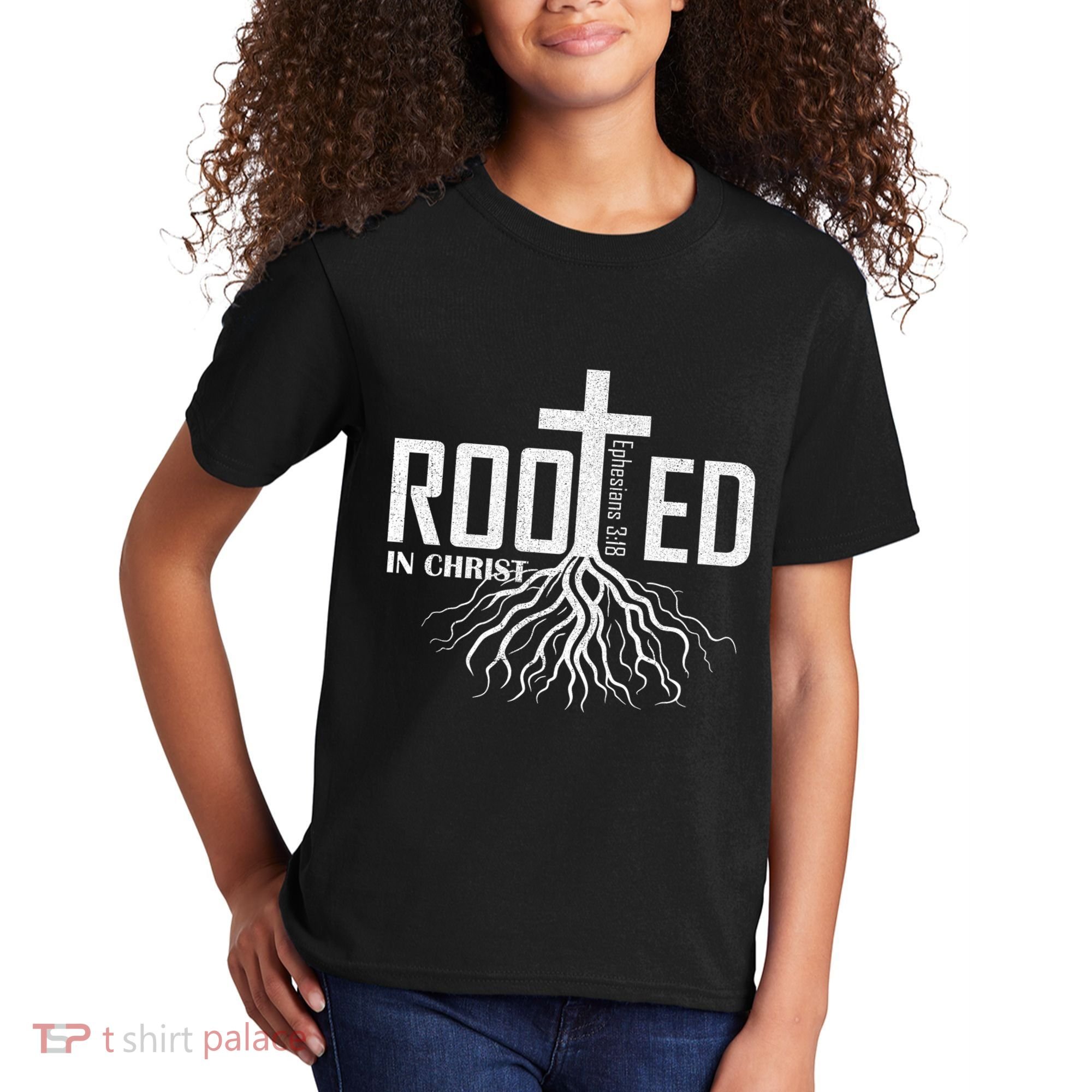 Rooted In Christ Christian Religious Christian Kids T-Shirt