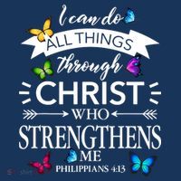 Religious I Can Do All Things Through Christ Who Strengthen Me Butterfly Art Women's Tank Top thumb 5
