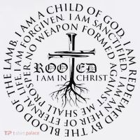 Rooted in Christ Religious Christian Jesus Vintage T-Shirt thumb 7