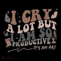 Retro I Cry A Lot But I Am So Productive Funny Trending Meme Coffee Mug thumb 5