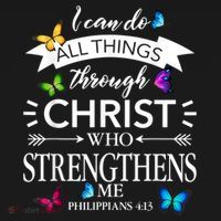 Religious I Can Do All Things Through Christ Butterfly Art Mousepad thumb 1