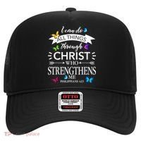 Religious I Can Do All Things Through Christ Butterfly Art Hat thumb 0