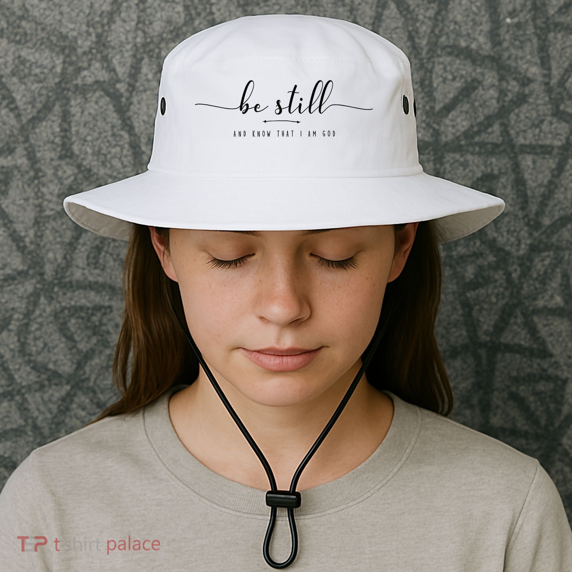Rooted in Christ Religious Christian Jesus Vintage Bucket Hat