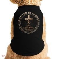 Rooted In Chris, Jesus S, Christian Cross Doggie Tank thumb 0