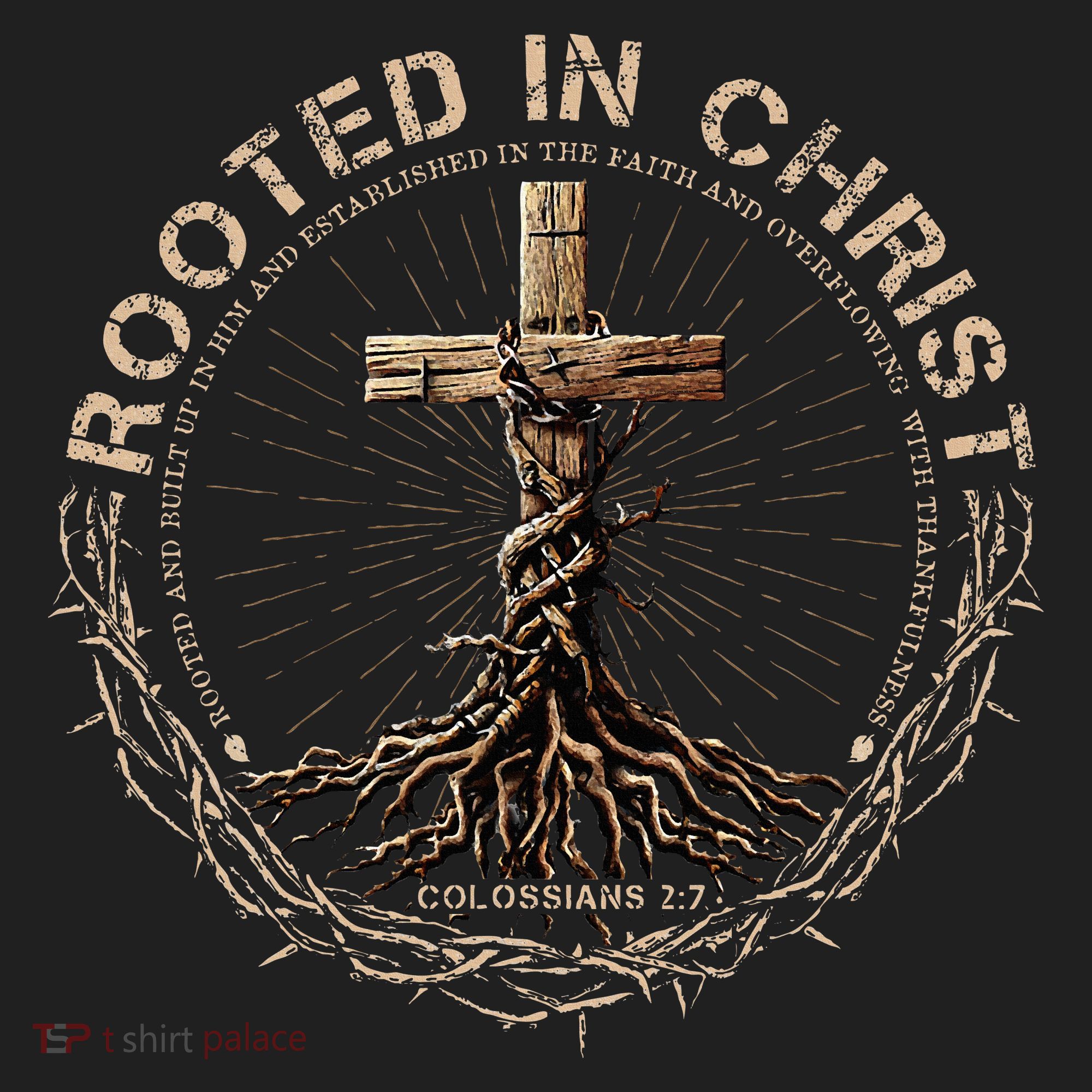 Rooted In Chris, Jesus S, Christian Cross Beanie