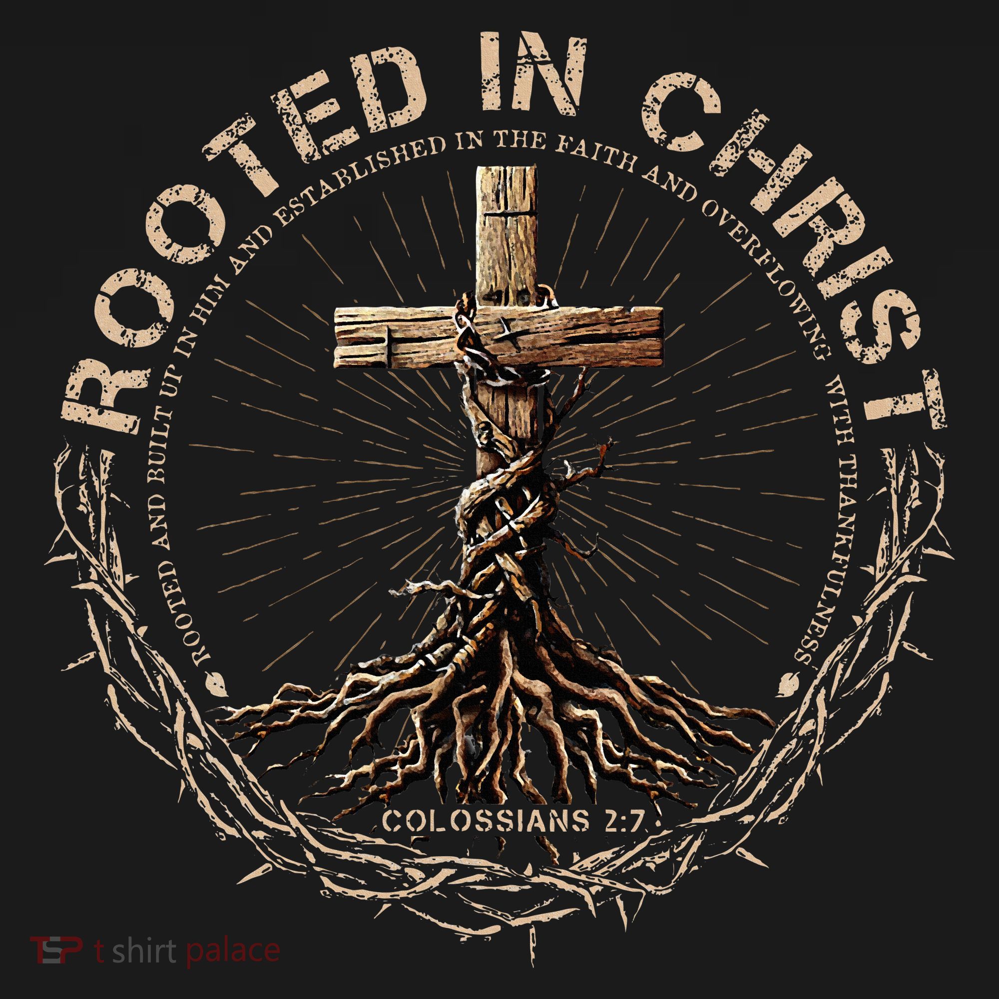 Rooted In Chris, Jesus S, Christian Cross Women's Hoodie
