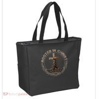Rooted In Chris, Jesus S, Christian Cross Tote Bag thumb 2
