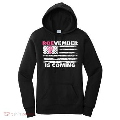 Roevember Is Coming US American Flag Vintage Women's Hoodie